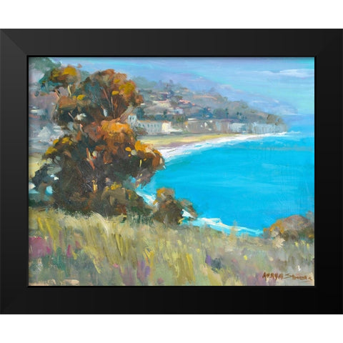 South Coastal Black Modern Wood Framed Art Print by Stevens, Allayn