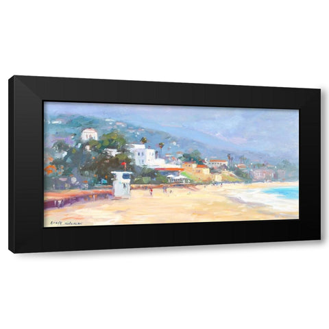 Newport Beach Black Modern Wood Framed Art Print with Double Matting by Stevens, Allayn