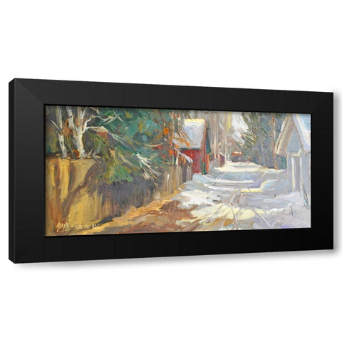 Neighborhood Drive Black Modern Wood Framed Art Print with Double Matting by Stevens, Allayn