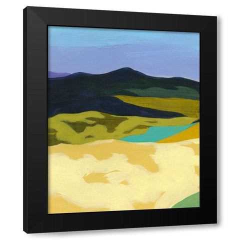 Sun Dappled Mountains I Black Modern Wood Framed Art Print by Popp, Grace