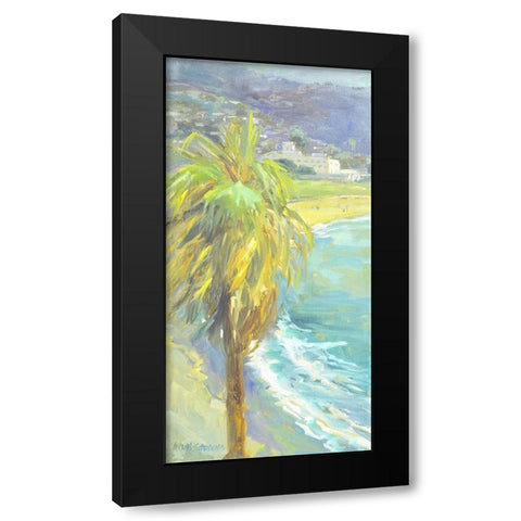 Palm Sway Black Modern Wood Framed Art Print by Stevens, Allayn