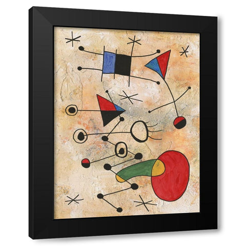 Miro Memoirs III Black Modern Wood Framed Art Print by Willett, Michael