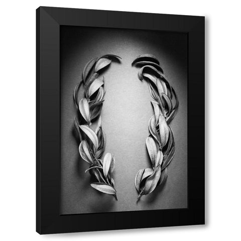 Brackets Black Modern Wood Framed Art Print with Double Matting by Rosenthal, Berry