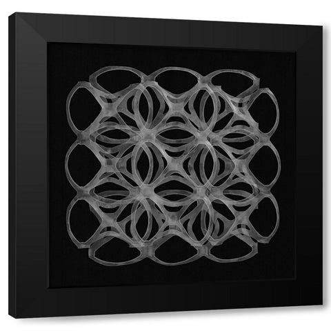 Six Pack Holders  I Black Modern Wood Framed Art Print by Rosenthal, Berry