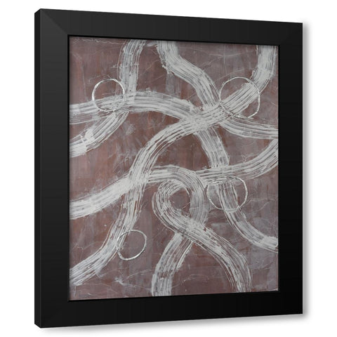 Lavish Lanes II Black Modern Wood Framed Art Print with Double Matting by Willett, Michael