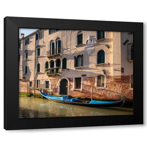 Good Morning Venice Black Modern Wood Framed Art Print by Head, Danny
