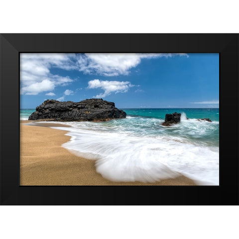 Slow Motion I Black Modern Wood Framed Art Print by Head, Danny