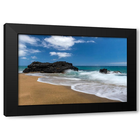 Slow Motion II Black Modern Wood Framed Art Print by Head, Danny