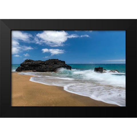 Slow Motion II Black Modern Wood Framed Art Print by Head, Danny