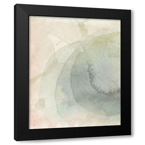 Softwash Abstract  I Black Modern Wood Framed Art Print by Hunziker, Steve