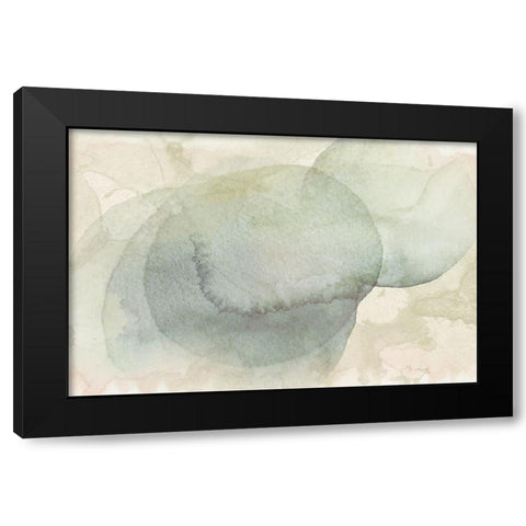 Softwash Abstract  III Black Modern Wood Framed Art Print by Hunziker, Steve