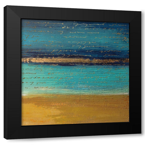 Lifes Insignia I Black Modern Wood Framed Art Print with Double Matting by Smith, Karen