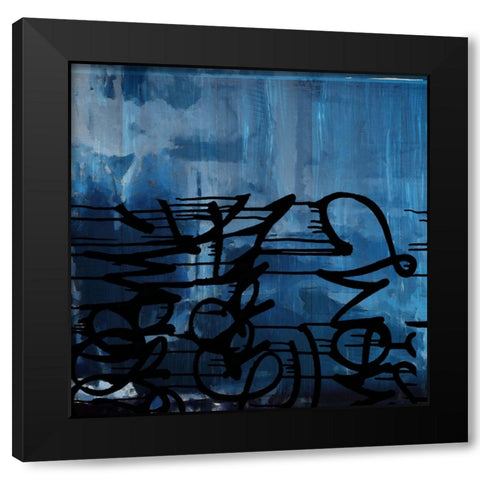 Blurb I Black Modern Wood Framed Art Print by Smith, Karen