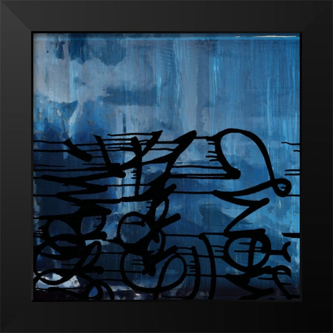Blurb I Black Modern Wood Framed Art Print by Smith, Karen