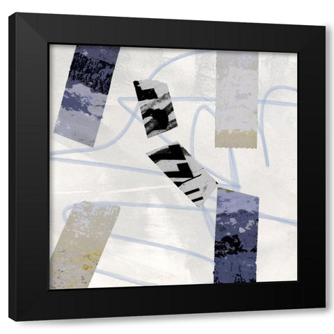 Sticky II Black Modern Wood Framed Art Print with Double Matting by Smith, Karen