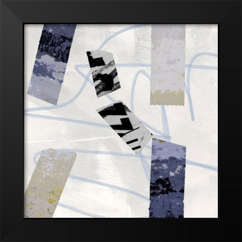 Sticky II Black Modern Wood Framed Art Print by Smith, Karen