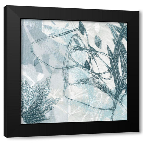 Frond Impressions I Black Modern Wood Framed Art Print with Double Matting by Barnes, Victoria