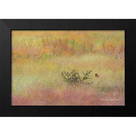 Koshia in Muhly Grass Black Modern Wood Framed Art Print by Vest, Chris