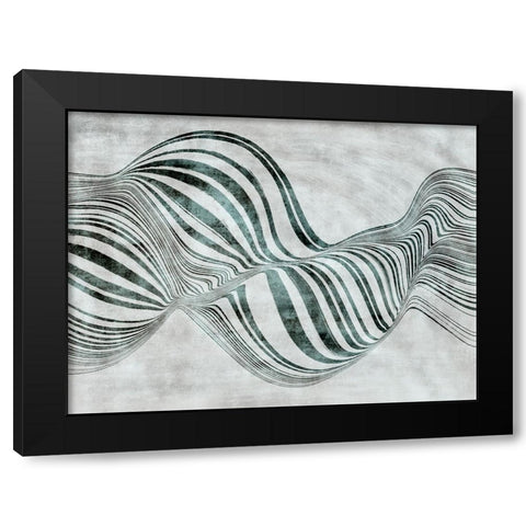 Forme de bulle Black Modern Wood Framed Art Print by Surma And Guillen