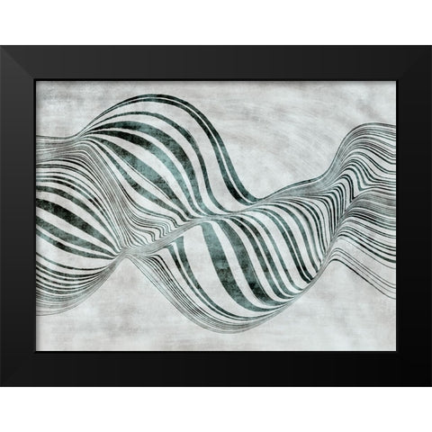 Forme de bulle Black Modern Wood Framed Art Print by Surma And Guillen