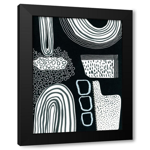 BAndW Fun II Black Modern Wood Framed Art Print by Moore, Regina
