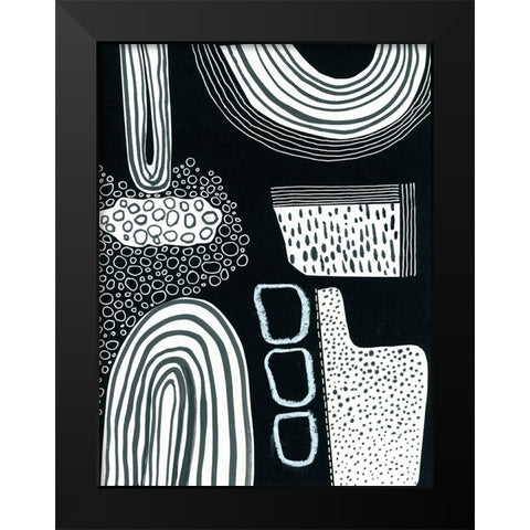 BAndW Fun II Black Modern Wood Framed Art Print by Moore, Regina