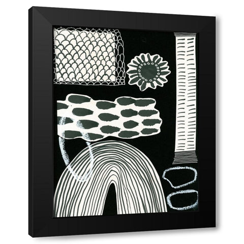 BAndW Fun V Black Modern Wood Framed Art Print by Moore, Regina