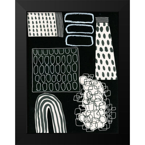 BAndW Fun VII Black Modern Wood Framed Art Print by Moore, Regina