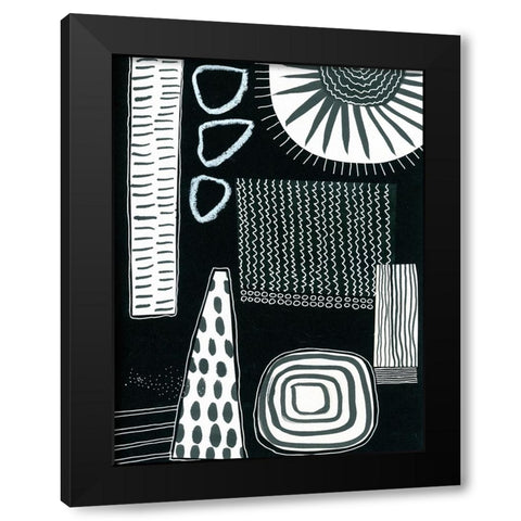 BAndW Fun IX Black Modern Wood Framed Art Print with Double Matting by Moore, Regina
