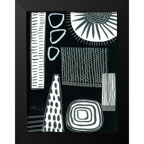 BAndW Fun IX Black Modern Wood Framed Art Print by Moore, Regina