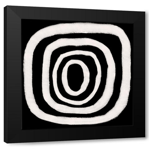 Dizziness VI Black Modern Wood Framed Art Print by Moore, Regina