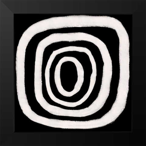 Dizziness VI Black Modern Wood Framed Art Print by Moore, Regina