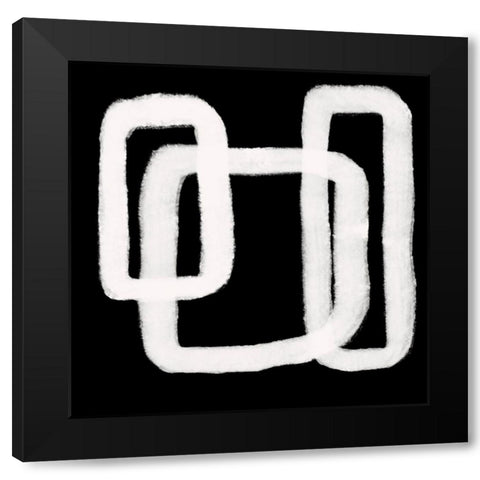 Dizziness VIII Black Modern Wood Framed Art Print by Moore, Regina