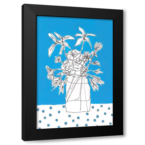 Floral Jardiniere I Black Modern Wood Framed Art Print with Double Matting by Moore, Regina