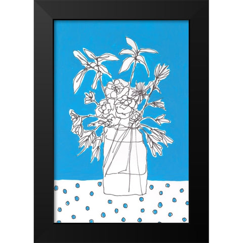 Floral Jardiniere I Black Modern Wood Framed Art Print by Moore, Regina