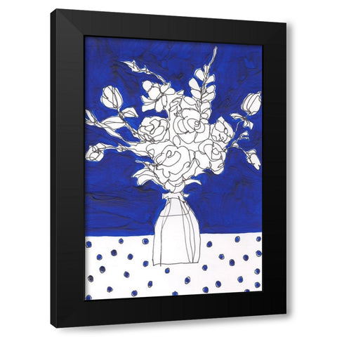 Floral Jardiniere II Black Modern Wood Framed Art Print by Moore, Regina