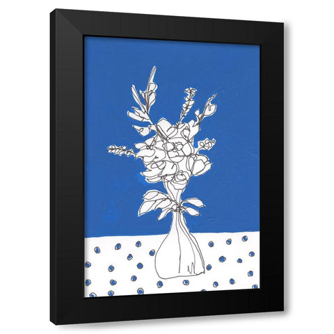 Floral Jardiniere III Black Modern Wood Framed Art Print by Moore, Regina