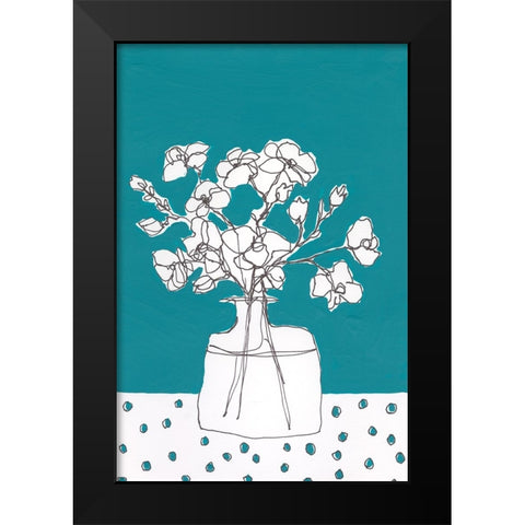Floral Jardiniere IV Black Modern Wood Framed Art Print by Moore, Regina
