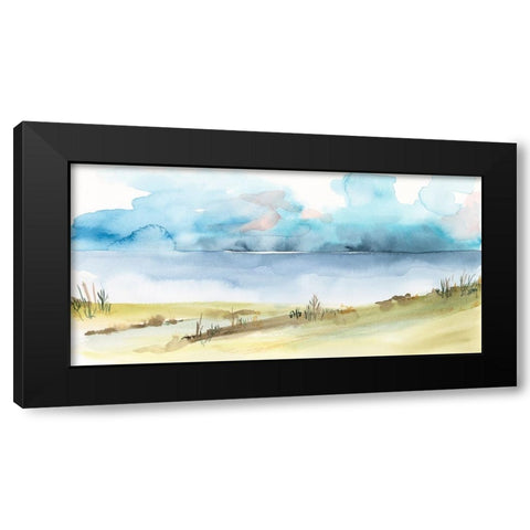 Timid Landscape II Black Modern Wood Framed Art Print with Double Matting by Moore, Regina