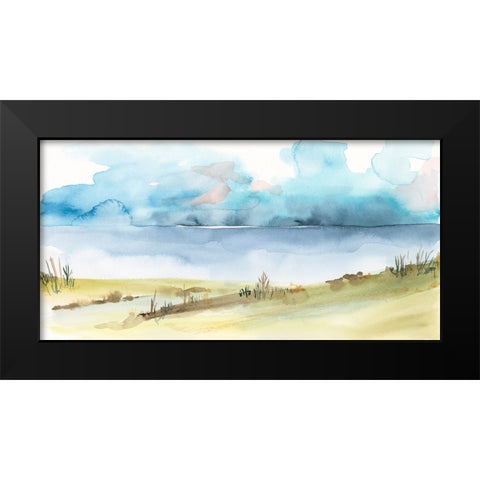 Timid Landscape II Black Modern Wood Framed Art Print by Moore, Regina