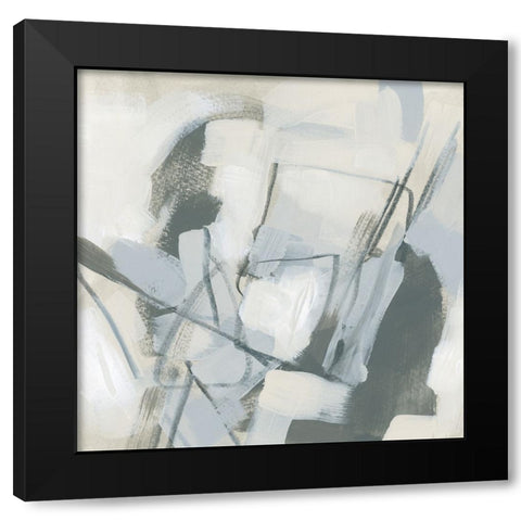 Graphite Tablulation III Black Modern Wood Framed Art Print with Double Matting by Vess, June Erica
