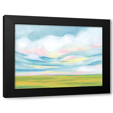 Dreamy Fields II Black Modern Wood Framed Art Print with Double Matting by Vess, June Erica