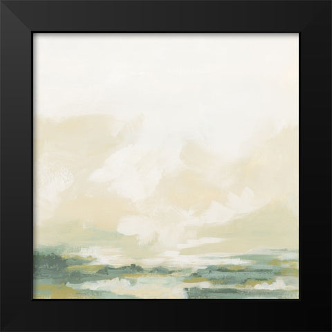 Mellow Horizon I Black Modern Wood Framed Art Print by Vess, June Erica