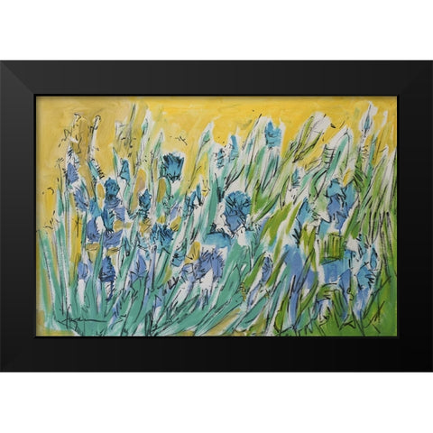 Join Me in the Meadow Black Modern Wood Framed Art Print by Fagan, Dorothy