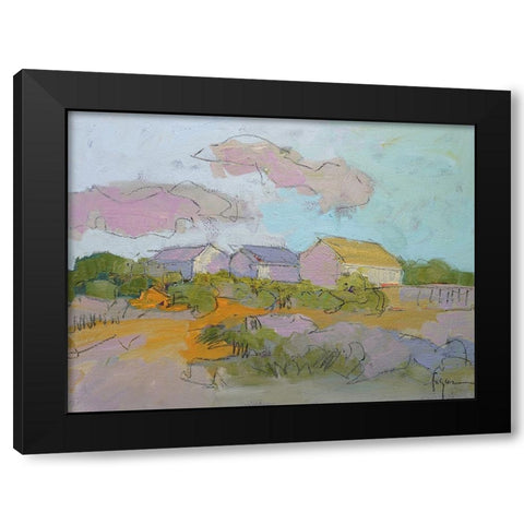 Shine on Me Black Modern Wood Framed Art Print by Fagan, Dorothy