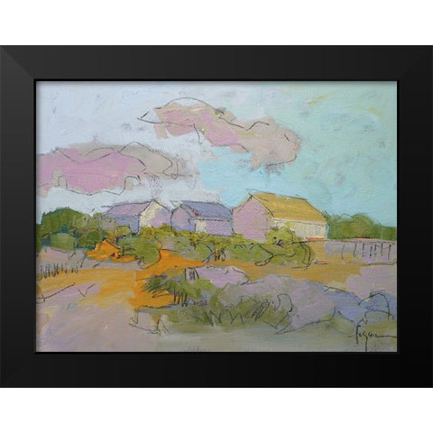 Shine on Me Black Modern Wood Framed Art Print by Fagan, Dorothy