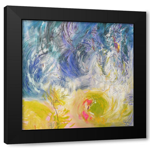 Joind We Light the Night Black Modern Wood Framed Art Print by Fagan, Dorothy