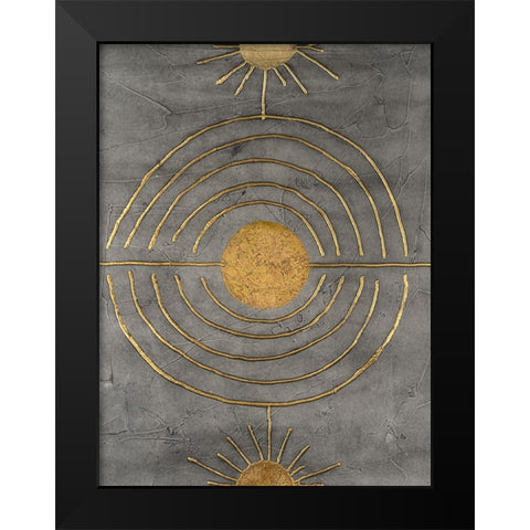 Solar Arcs I Black Modern Wood Framed Art Print by Willett, Michael