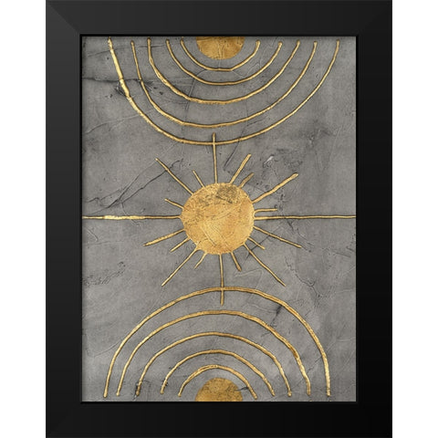 Solar Arcs II Black Modern Wood Framed Art Print by Willett, Michael