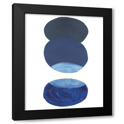 Ultramarine Orbs IV Black Modern Wood Framed Art Print by Willett, Michael